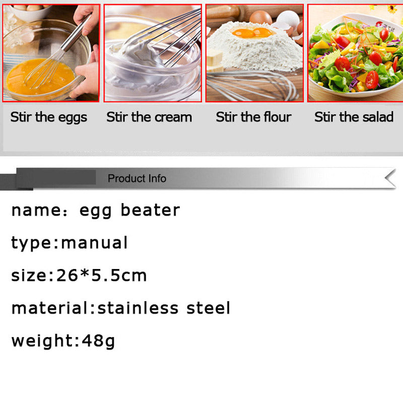 Stainless Steel Manual Egg Beater