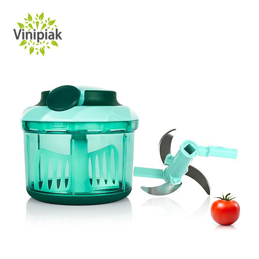 Manual Hand Pull Food Chopper Large Capacity Kitchen Onion Garlic Vegetable  Blender Mincer(4 cup) by Vinipiak